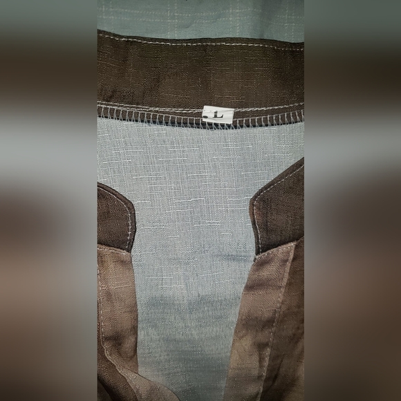 Women's vintage Japanese art painted print shirt - Picture 3 of 3